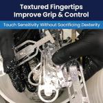 Adenna DLG675 Black Nitrile Exam Gloves, 100 Count