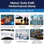 Adenna DLG678 Black Nitrile Exam Gloves, X-Large