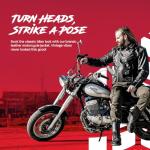 HWK Brando Black Leather Motorcycle Jacket for Men