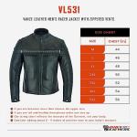 Vance Leather Men's Premium Motorcycle Racer Jacket
