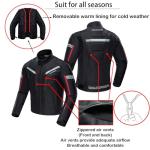 Waterproof Biker Jacket for All Seasons
