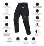 HWK Water Resistant Motorcycle Pants for Men and Women