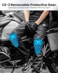 ILM Winter Riding Pants for Men, Armored, Black