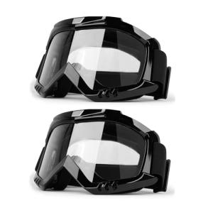 2-Pack Anti-Fog Motorcycle Goggles for All Ages