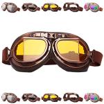 Peicees Vintage Motorcycle Goggles for Bikers
