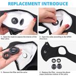 PISIQI Reusable Half Face Dust Cover for Riding