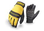 Dewalt Synthetic Leather Work Gloves - Large Black/Yellow