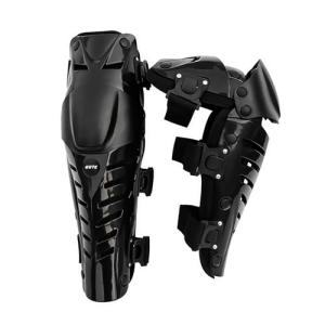 Adjustable Black Knee Pads for Biking and Riding