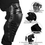 Adjustable Black Knee Pads for Biking and Riding
