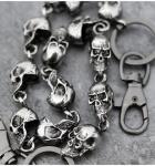 Miglaja Skull Wallet Chain for Bikers and Goths