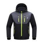 BORLENI Men's Winter Motorcycle Jacket with Hood