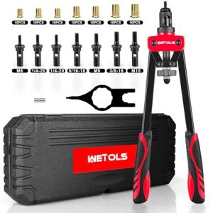WETOLS 14-Inch Rivet Nut Tool Kit with Case