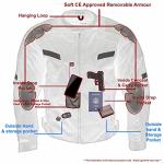 Milwaukee Leather Men's Black Armored Motorcycle Jacket