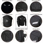 Milwaukee Leather Men's Black Armored Motorcycle Jacket