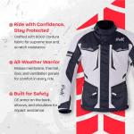 HWK Adventure Touring Men's Motorcycle Jacket - Grey