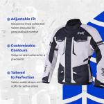 HWK Adventure Touring Men's Motorcycle Jacket - Grey