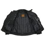 Milwaukee Leather Men's Black Armored Motorcycle Jacket