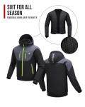 BORLENI Men's Winter Motorcycle Jacket with Hood
