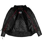 REVOLT Men's Black Buffalo Leather Motorcycle Jacket