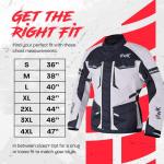 HWK Adventure Touring Men's Motorcycle Jacket - Grey