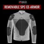 REVOLT Men's Black Buffalo Leather Motorcycle Jacket