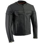 Milwaukee Leather Men's Black Sporty Motorcycle Jacket
