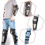 4-Pack Alloy Steel Motorcycle Knee and Elbow Guards