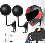SANGMO 180° Wall-Mounted Motorcycle Helmet Rack