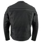Milwaukee Leather Men's Black Sporty Motorcycle Jacket