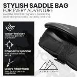 ALMSTHRE Midnight Black 0.5L Bike Saddle Bag