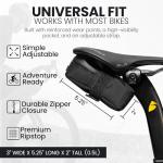 ALMSTHRE Midnight Black 0.5L Bike Saddle Bag