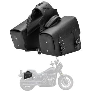 KEMIMOTO Leather Motorcycle Saddlebags 12L for Sportster
