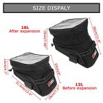 PSLER Waterproof Motorcycle Tank Bag with Reflective Straps
