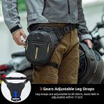 ROCKBROS 3-in-1 Motorcycle Waist Pack and Thigh Bag
