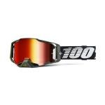100% ARMEGA Dirt Bike Goggles with Red Lens