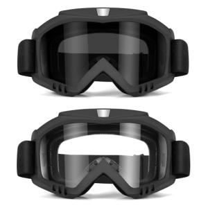 Vameeco 2-Pack ATV Dirt Bike Goggles