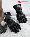 Winter Motorcycle Gloves with CE Protection - Black
