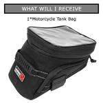 PSLER Waterproof Motorcycle Tank Bag with Reflective Straps