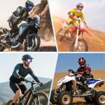 Vameeco 2-Pack ATV Dirt Bike Goggles