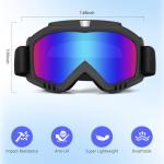 Vameeco 2-Pack ATV Dirt Bike Goggles