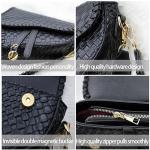 Women's Stylish Woven Crocodile Leather Crossbody Bag