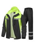 SaphiRose High Visibility Rain Suit for Men