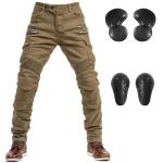 LOMENG Men's Armored Motorcycle Riding Pants