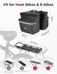 KEMIMOTO 34L Waterproof Bike Bag Panniers