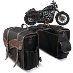 NICECNC Vintage Canvas Motorcycle Saddle Bags