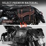 NICECNC Vintage Canvas Motorcycle Saddle Bags