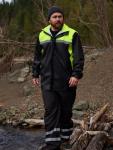 SaphiRose Men's Reflective Rain Suit for Outdoors