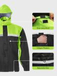 SaphiRose Men's Reflective Rain Suit for Outdoors