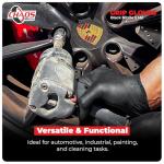 CHAOS Moto Grip Large Black Nitrile Gloves (100)