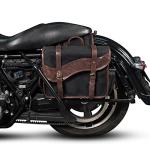 NICECNC Vintage Canvas Motorcycle Saddle Bags